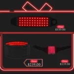 Megelin LED Red Infrared Light Therapy Belt (Knee)