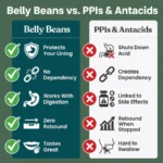 Belly Beans Reflux Relief Extra Strong DGL Gummies