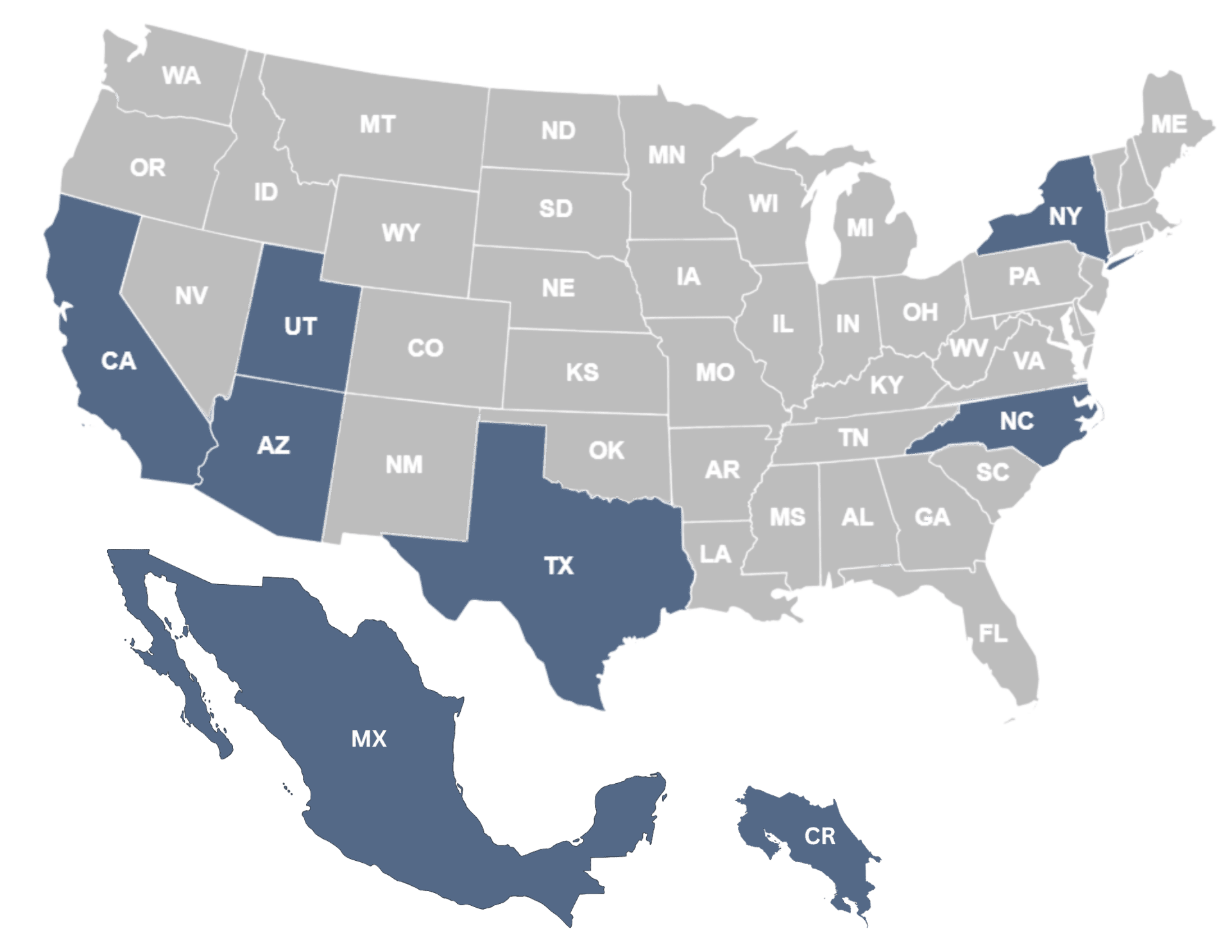 Locations map october 2025 2