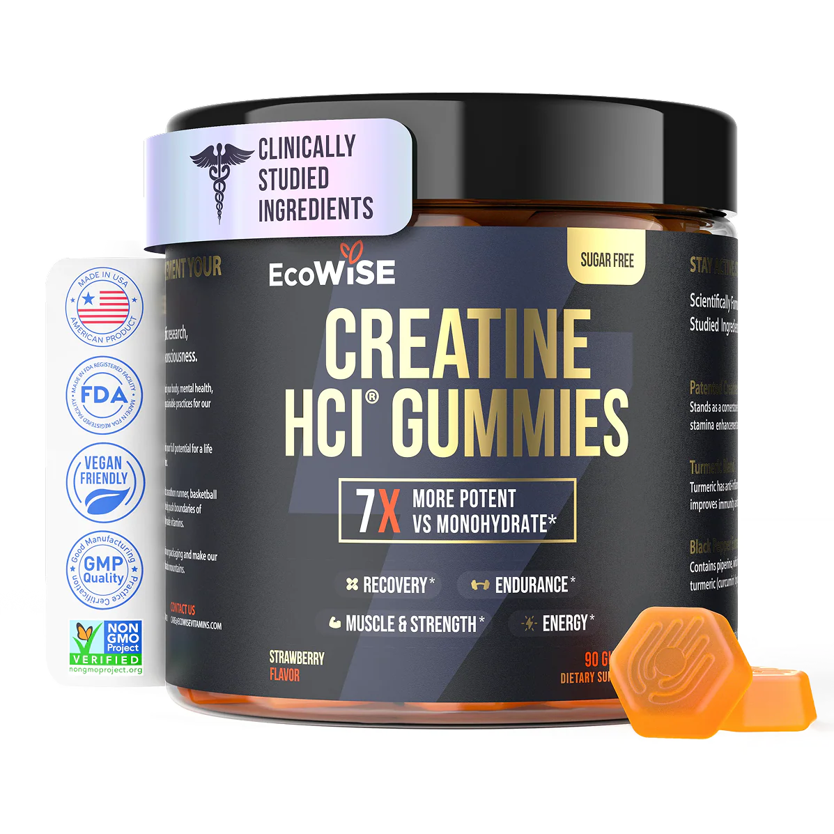 EcoWise Fitness Creatine HCl Gummies