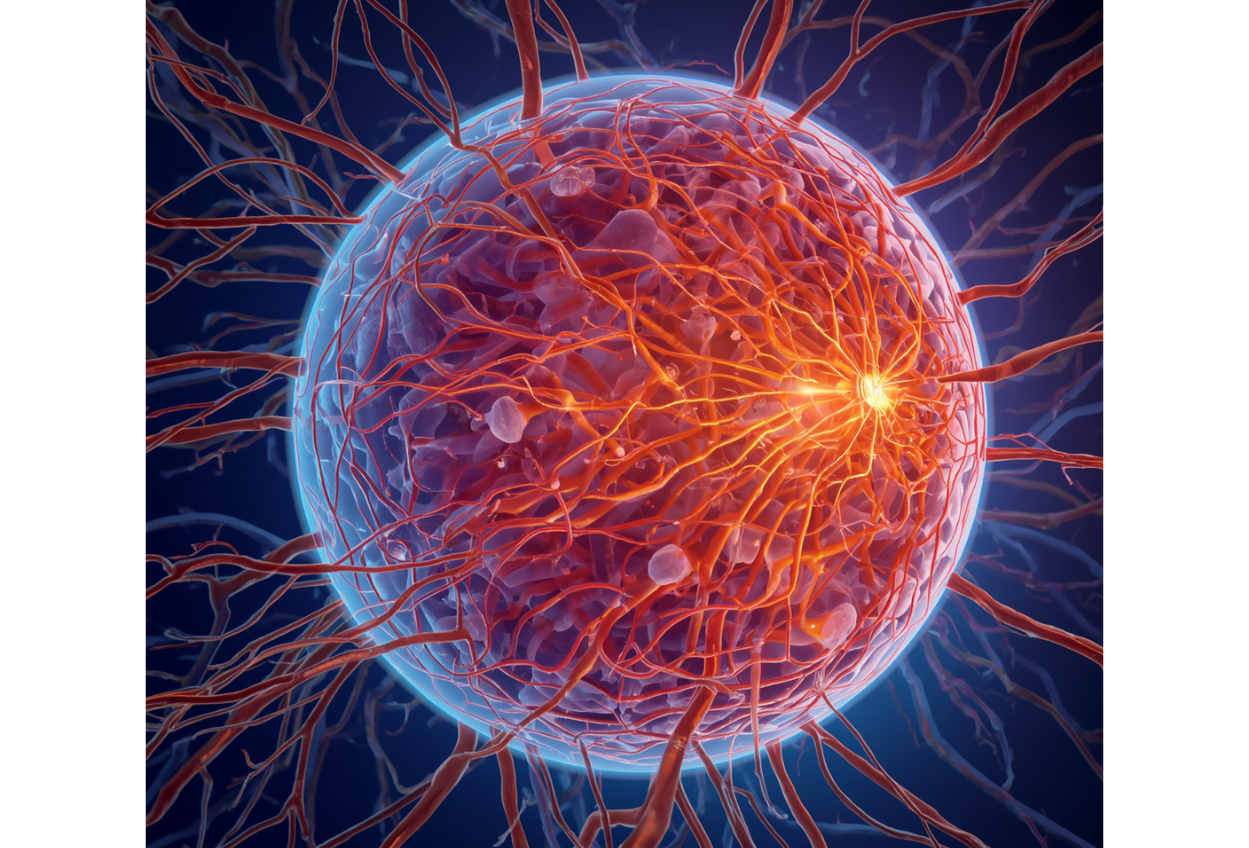 Human retina nerve fibers and branching blood vessels