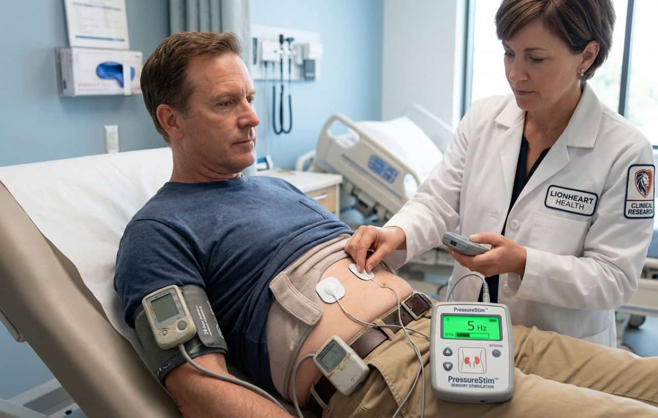 Lionheart health pressurestim clinical trial