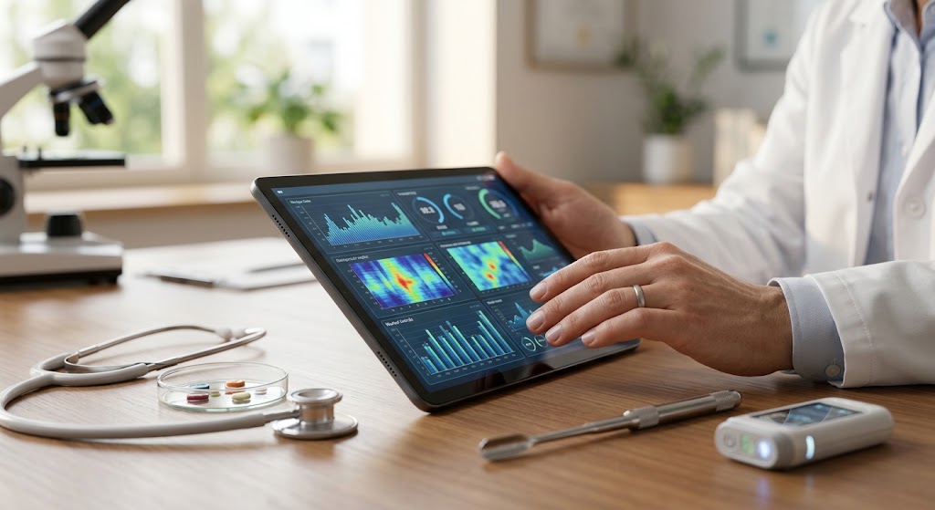 Medical healthspan biomarker assessment tablet