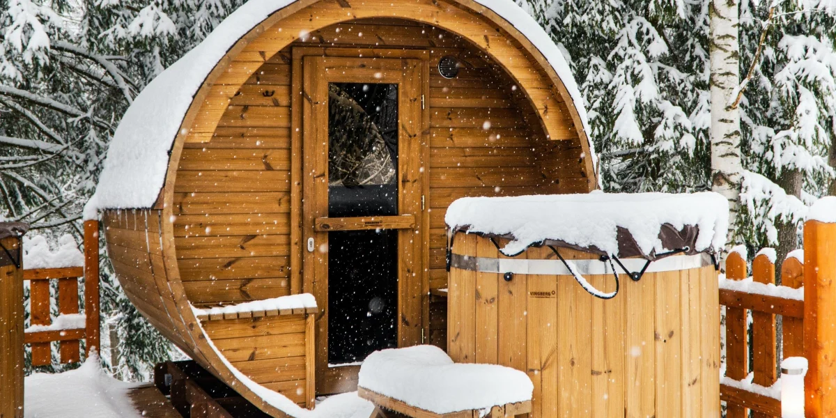 Winter sauna